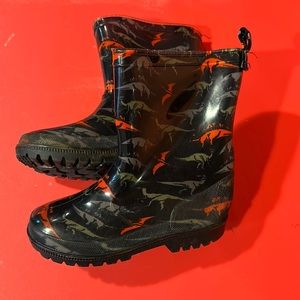 Dinosaur rain boots